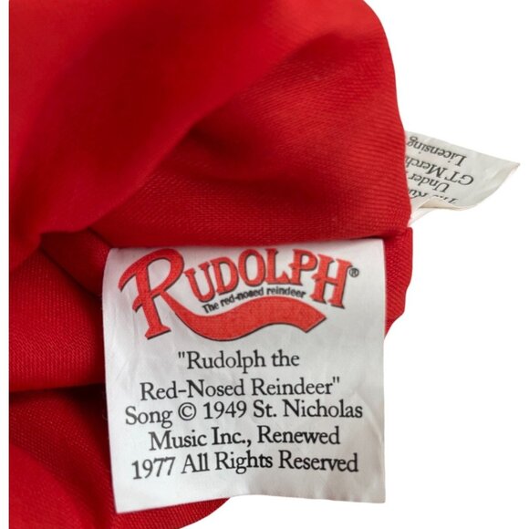 Vintage Rudolph The Red-Nosed Reindeer Applique Christmas Stocking Vintage 1999 - Picture 5 of 9